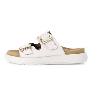 GABOR Beige skind sandal med 2 velcro remme