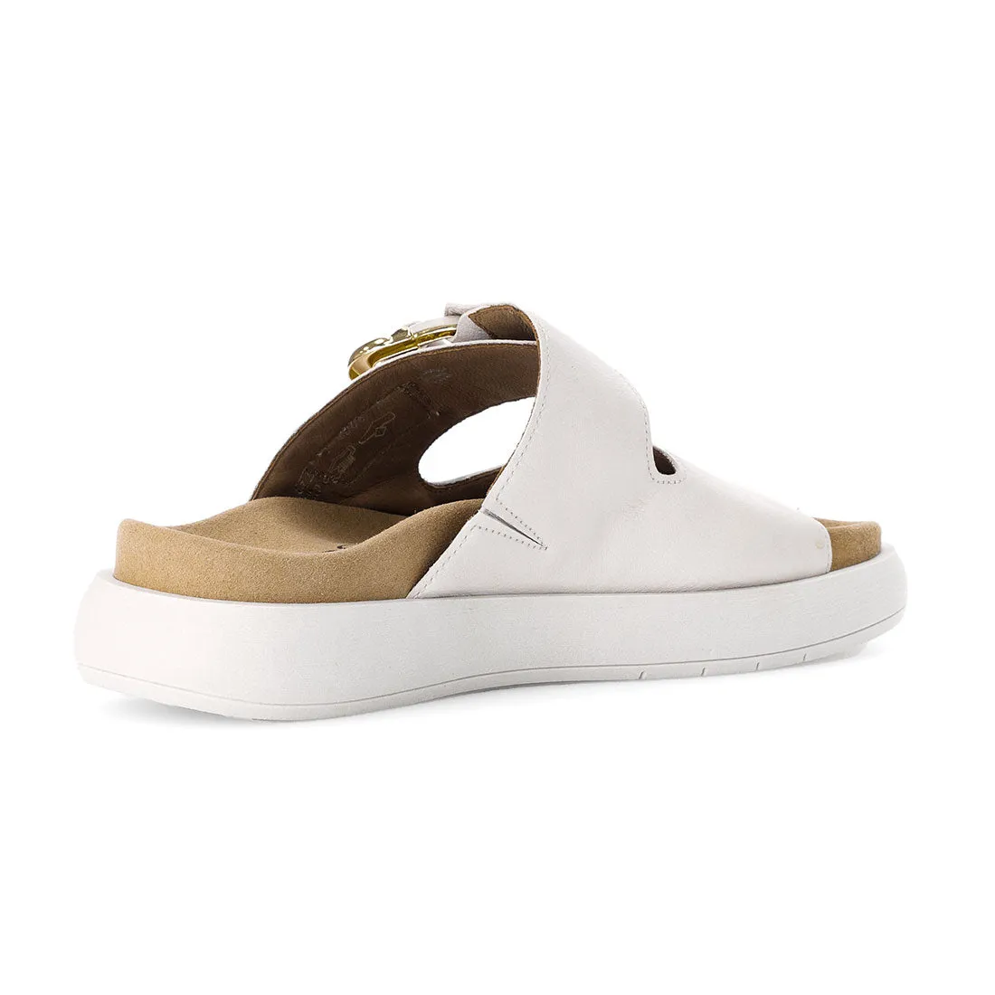 GABOR Beige skind sandal med 2 velcro remme