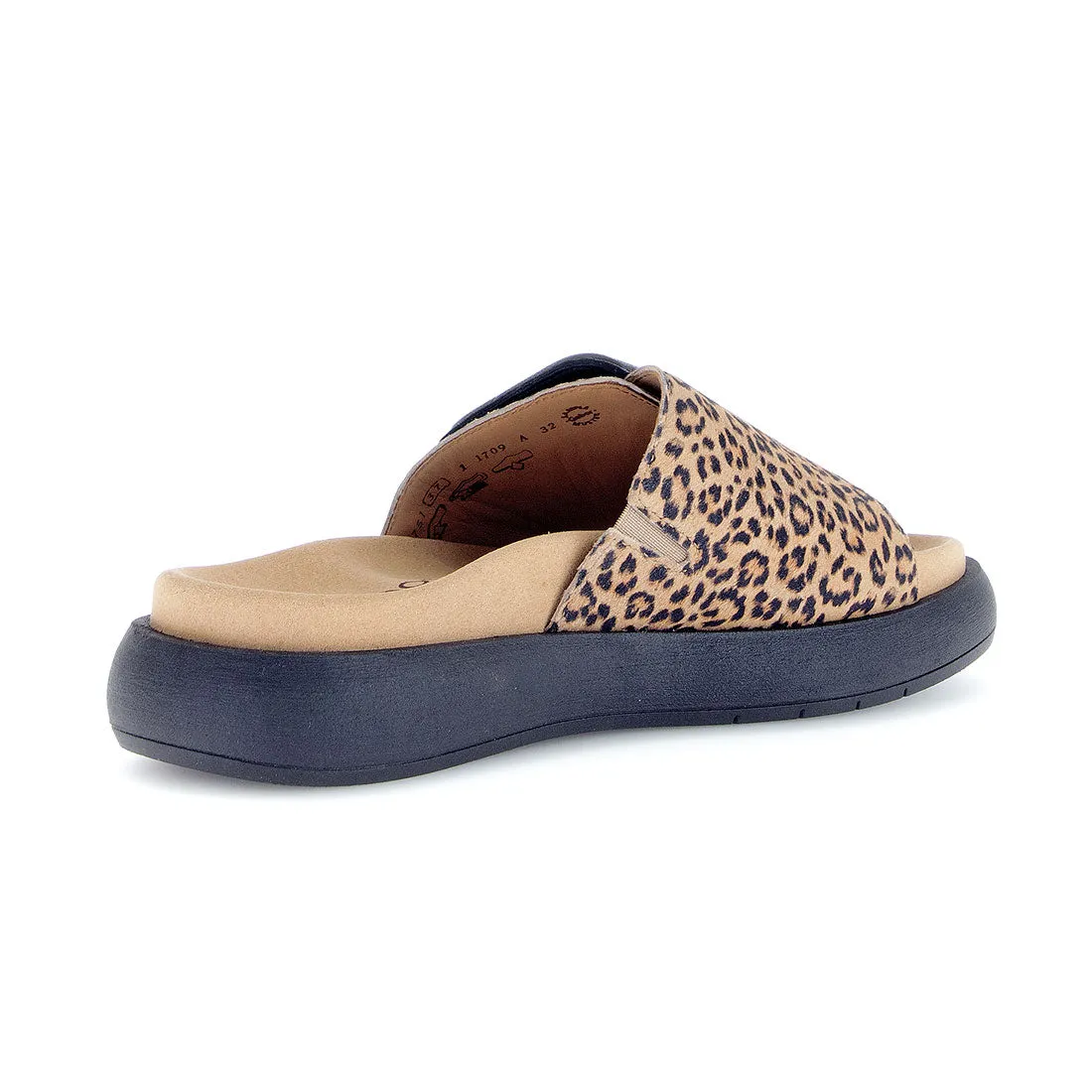 GABOR Leo ruskind sandal / mules m. sort