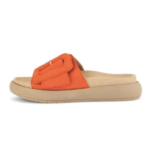 GABOR Orange ruskind sandal / mules
