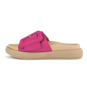 GABOR Pink ruskind sandal / mules