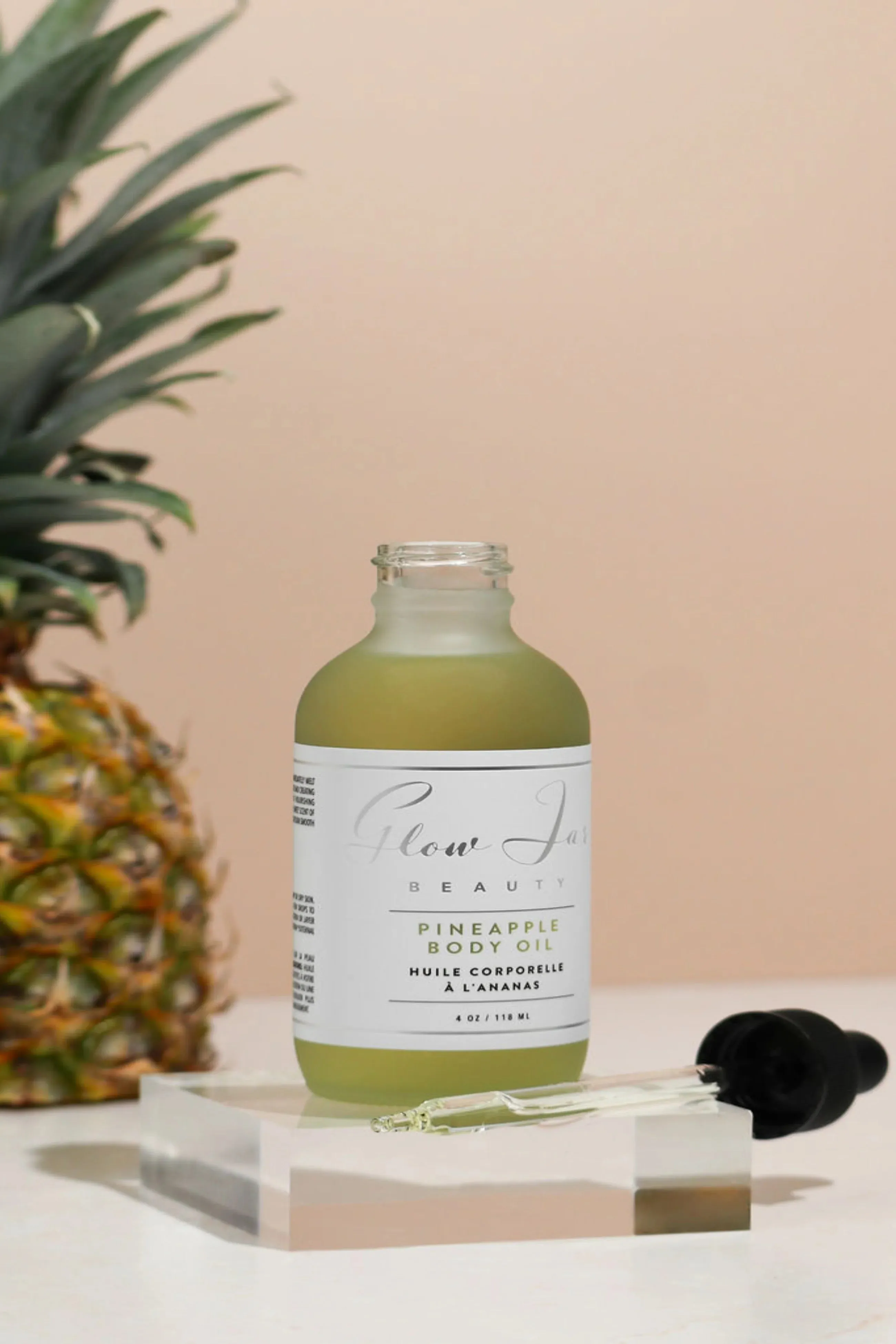 Glow Jar Beauty Mini Pineapple & French Vanilla Body Oil Duo Gift Bundle