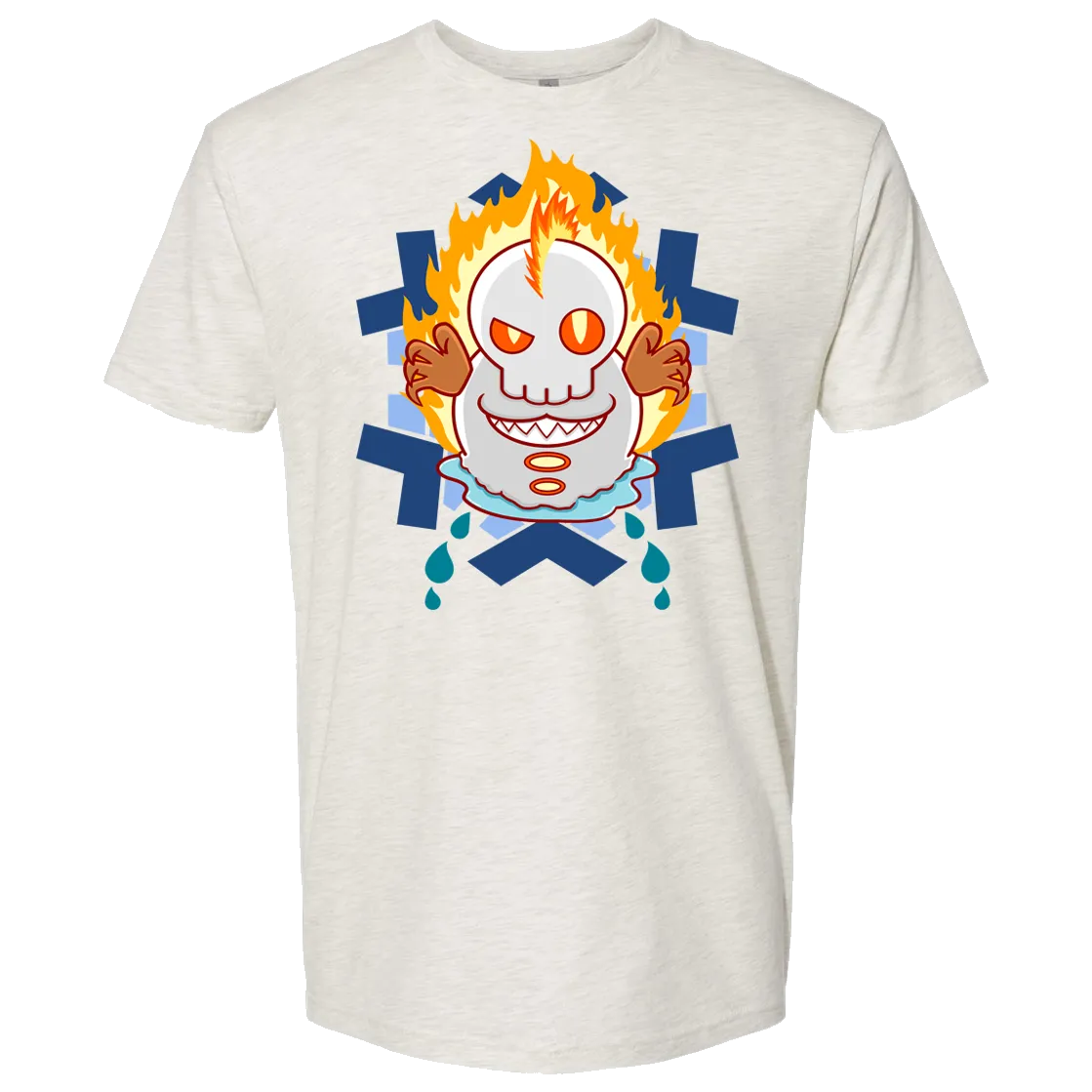 Gnoggin Snowman - Oatmeal Cotton T-Shirt
