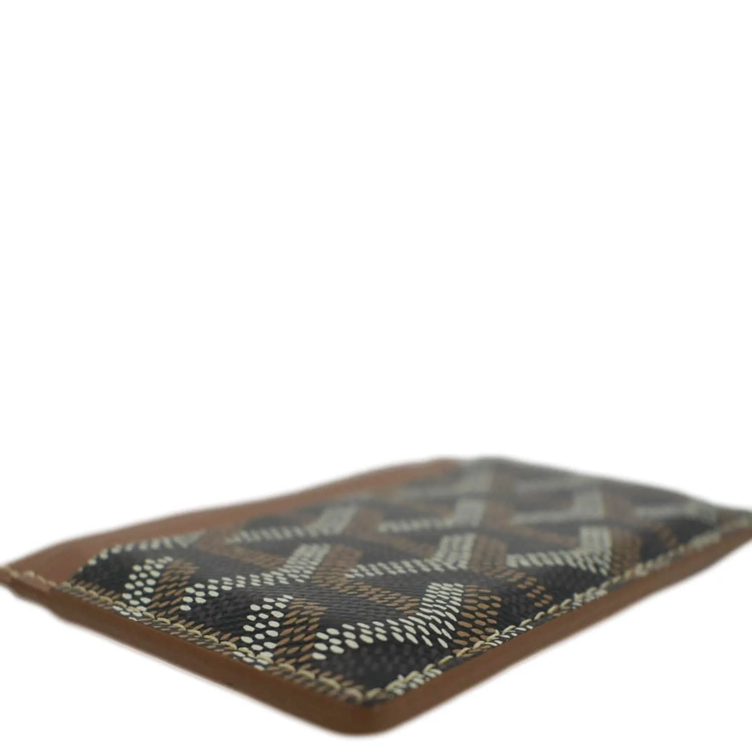GOYARD Saint Sulpice Canvas Card Holder Tan