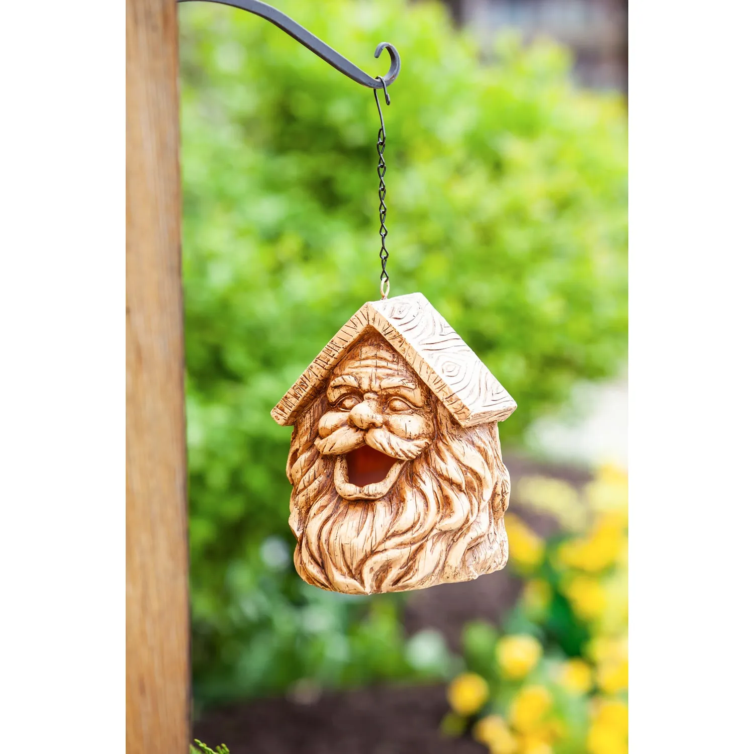 Green Man Resin Bird House,2bh723