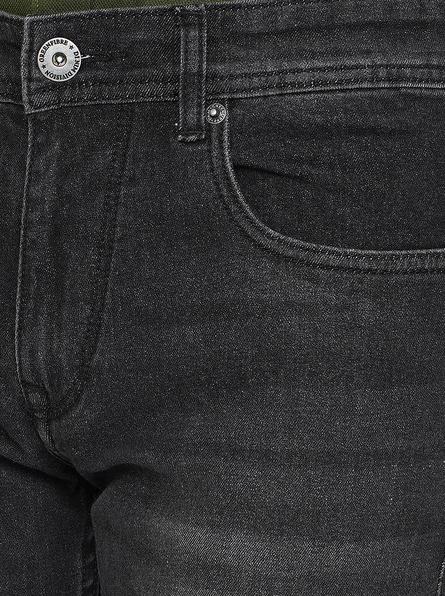 Grey Washed Narrow Fit Jeans | Greenfibre