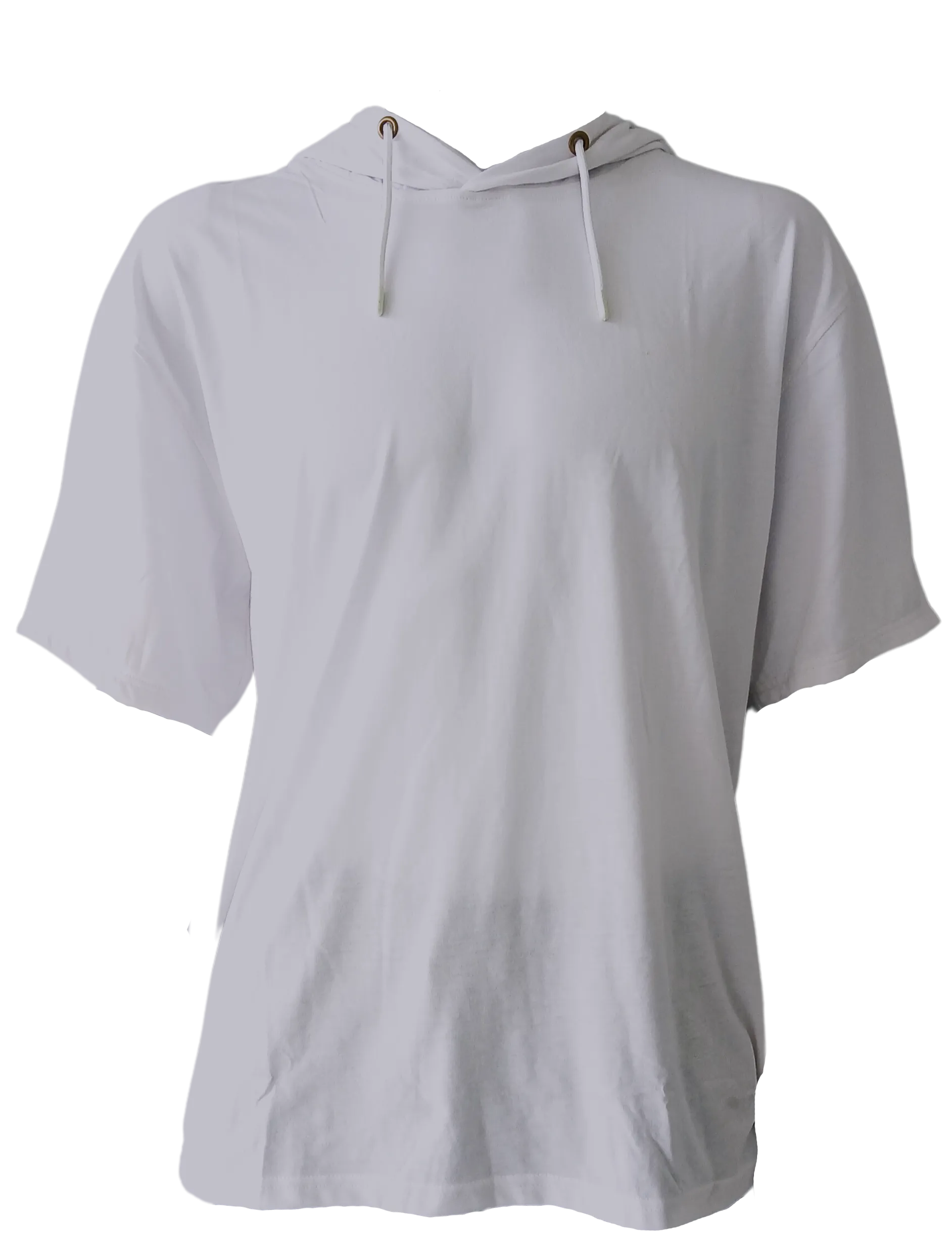H9004 A  : Short Sleeve Jersey Hoodie with Hidden Zippered Pockets
