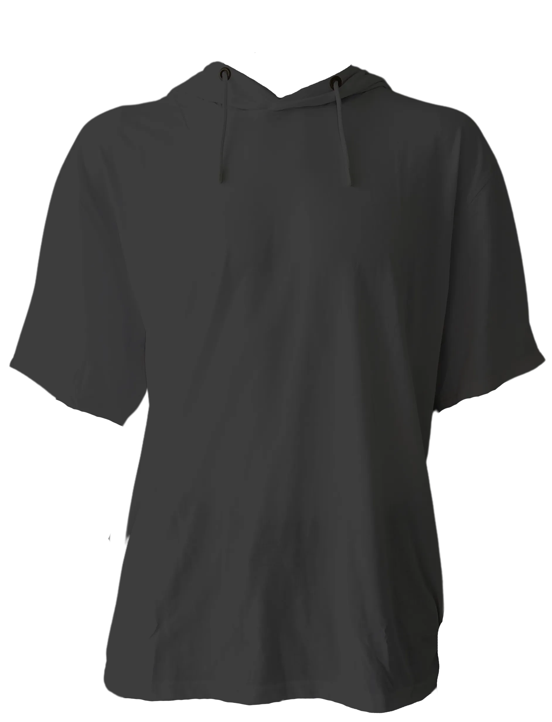 H9004 A  : Short Sleeve Jersey Hoodie with Hidden Zippered Pockets