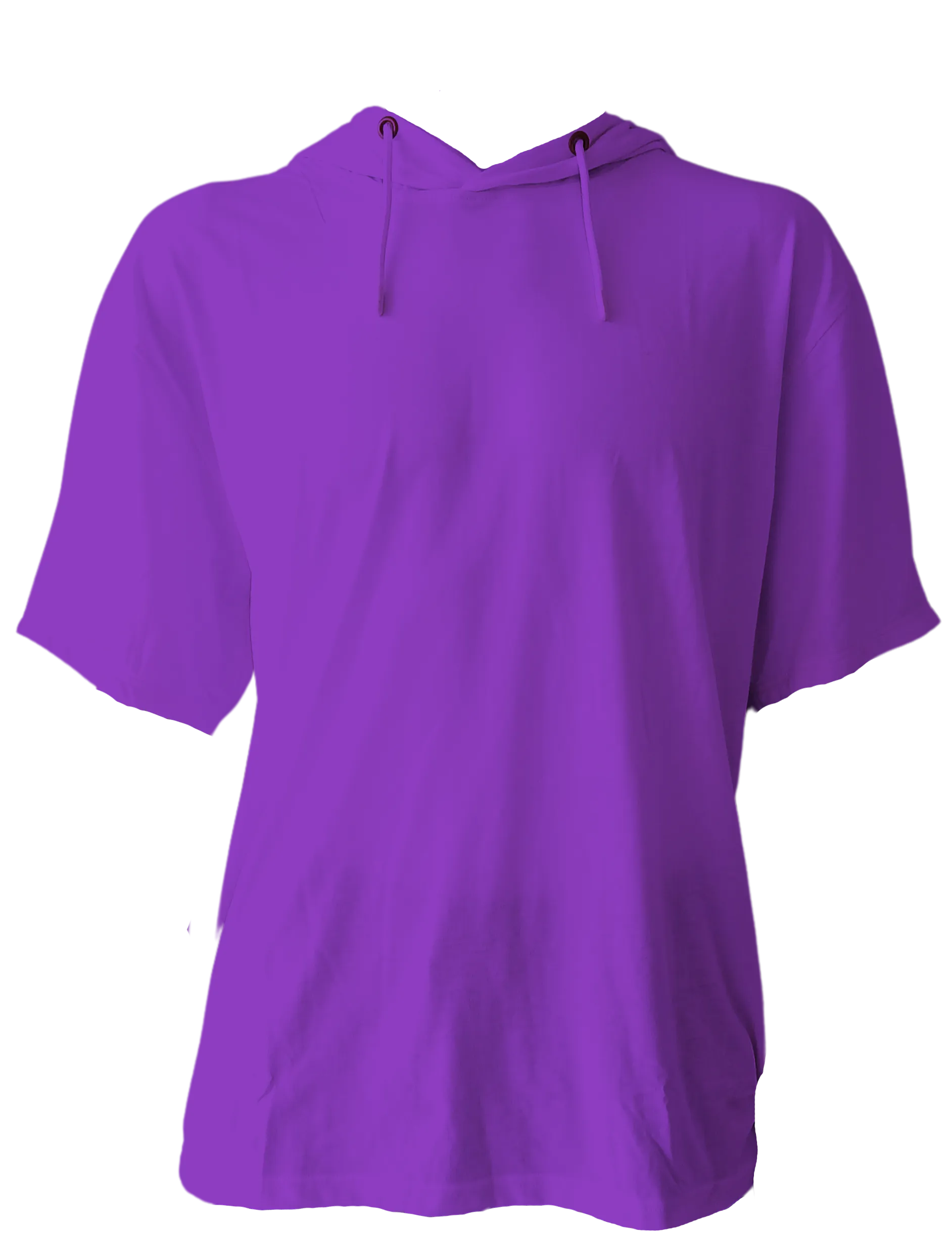 H9004 A  : Short Sleeve Jersey Hoodie with Hidden Zippered Pockets