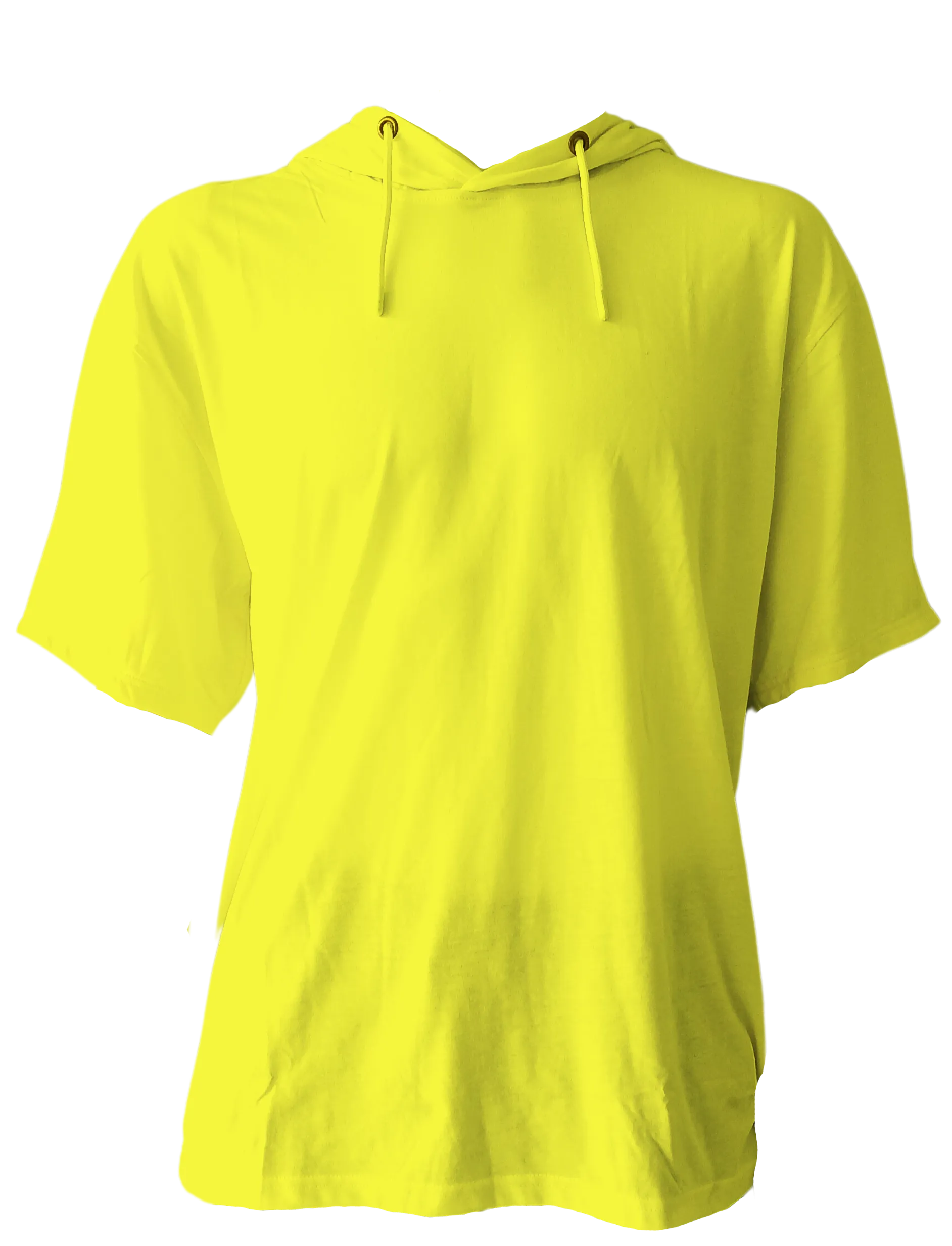 H9004 A  : Short Sleeve Jersey Hoodie with Hidden Zippered Pockets