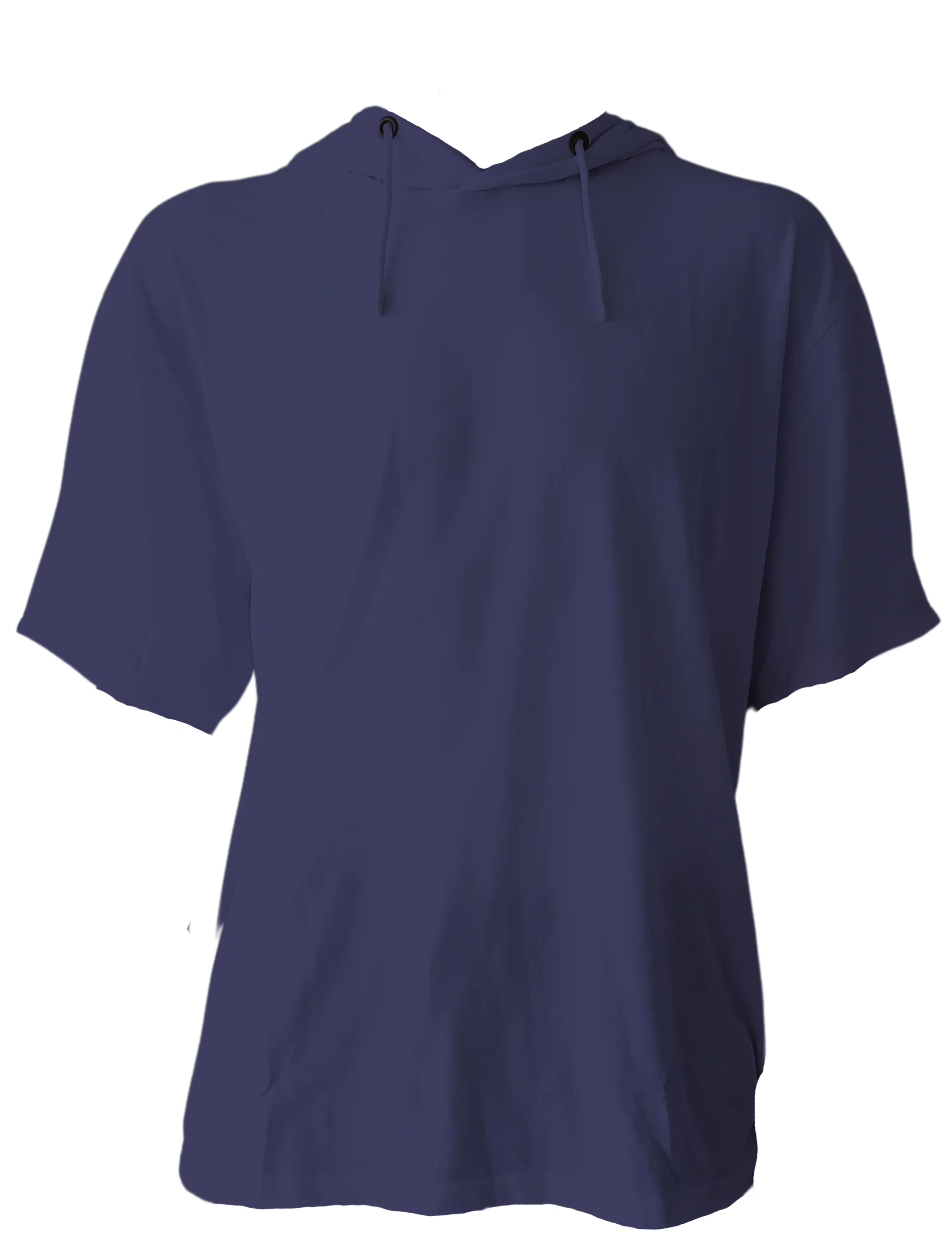 H9004 A  : Short Sleeve Jersey Hoodie with Hidden Zippered Pockets