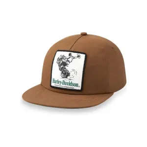Harley-Davidson® Cowboy 5-Panel Strapback Cap - Toffee