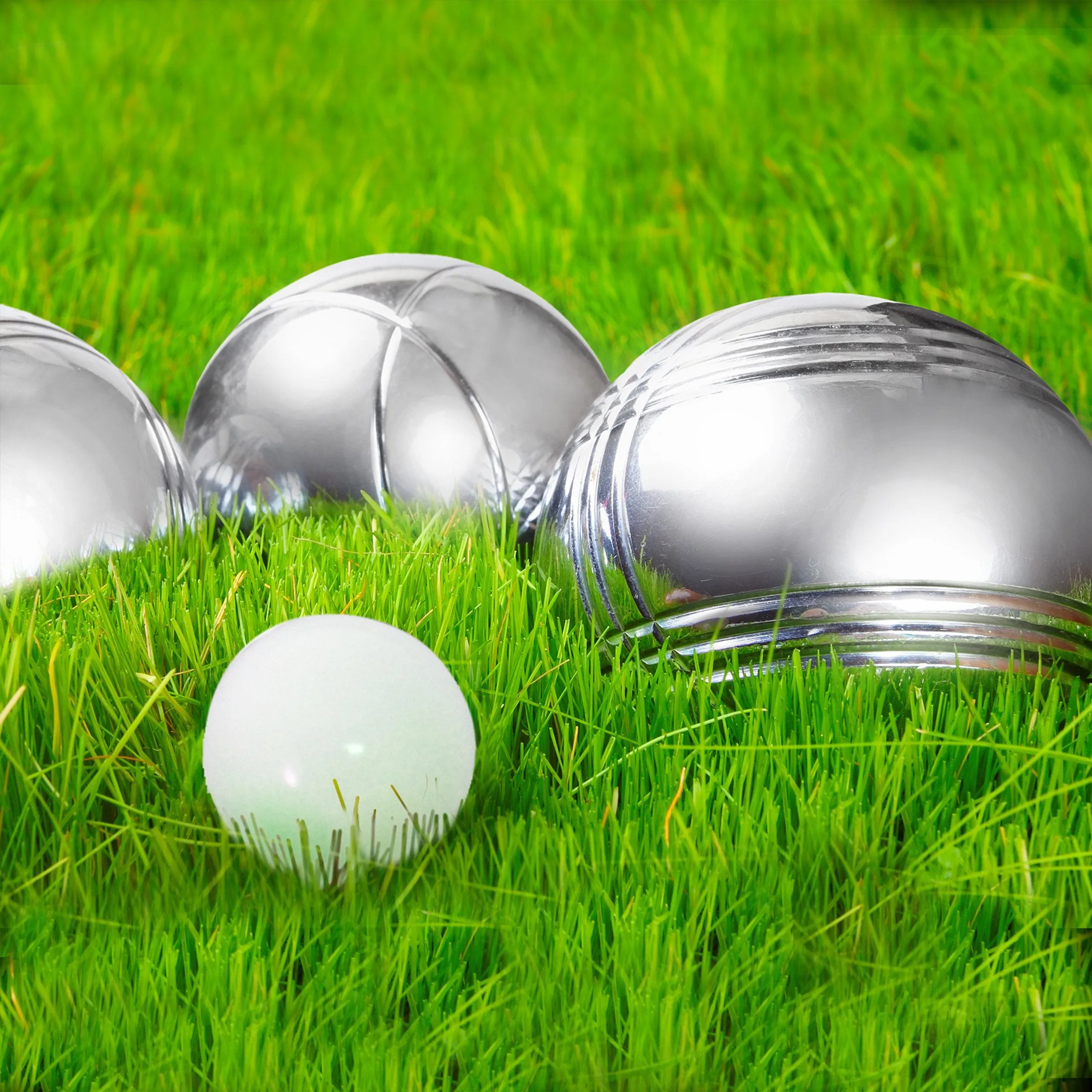 Hey! Play! Petanque/Boules Set for Bocce and More with 8 Steel Tossing