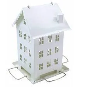 HG850315D Bird Feeder White Farm House