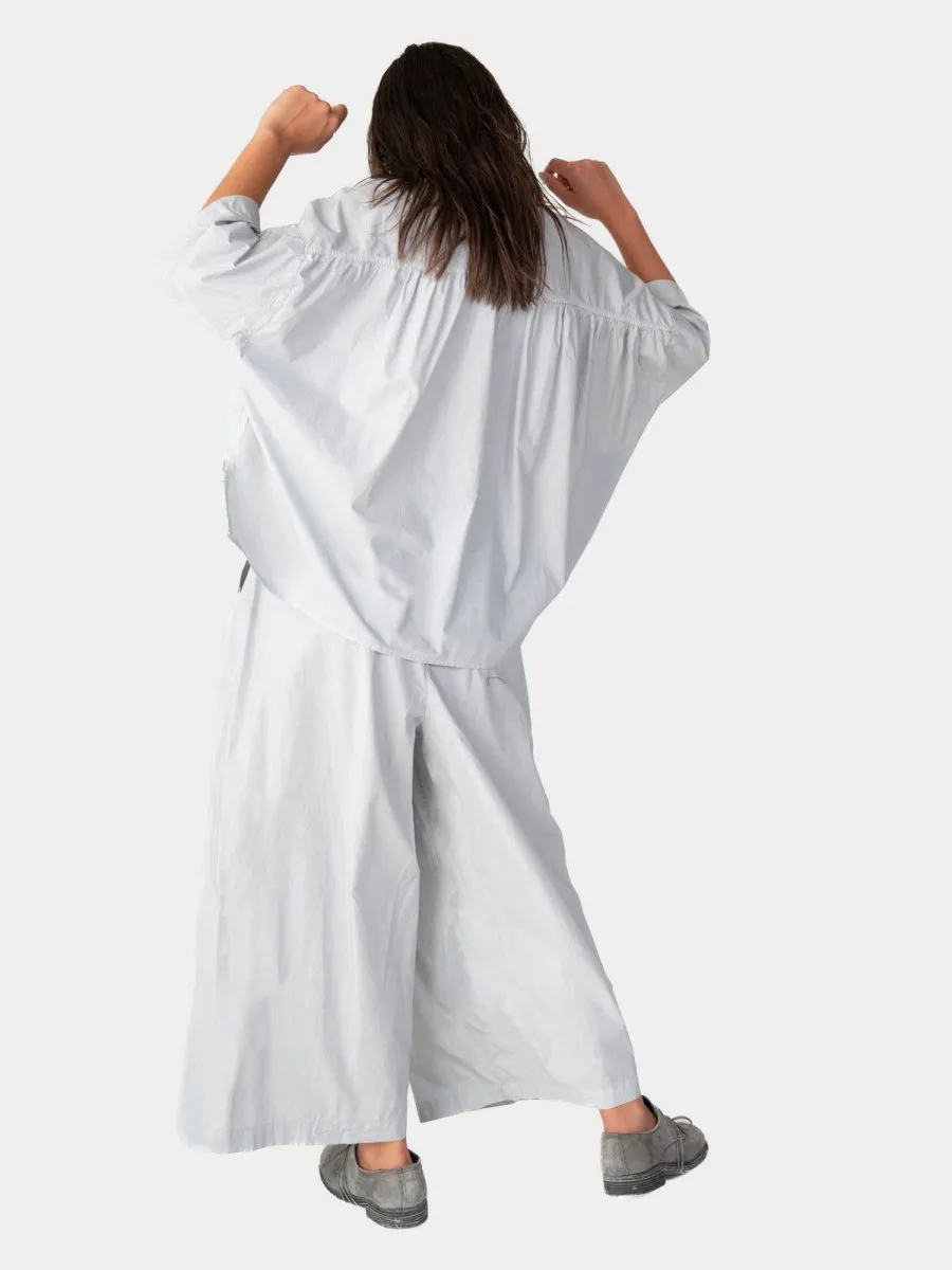 Hi-Lo Organic Cotton Cropped Shirt