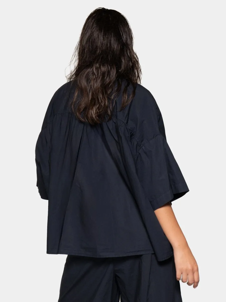 Hi-Lo Organic Cotton Cropped Shirt