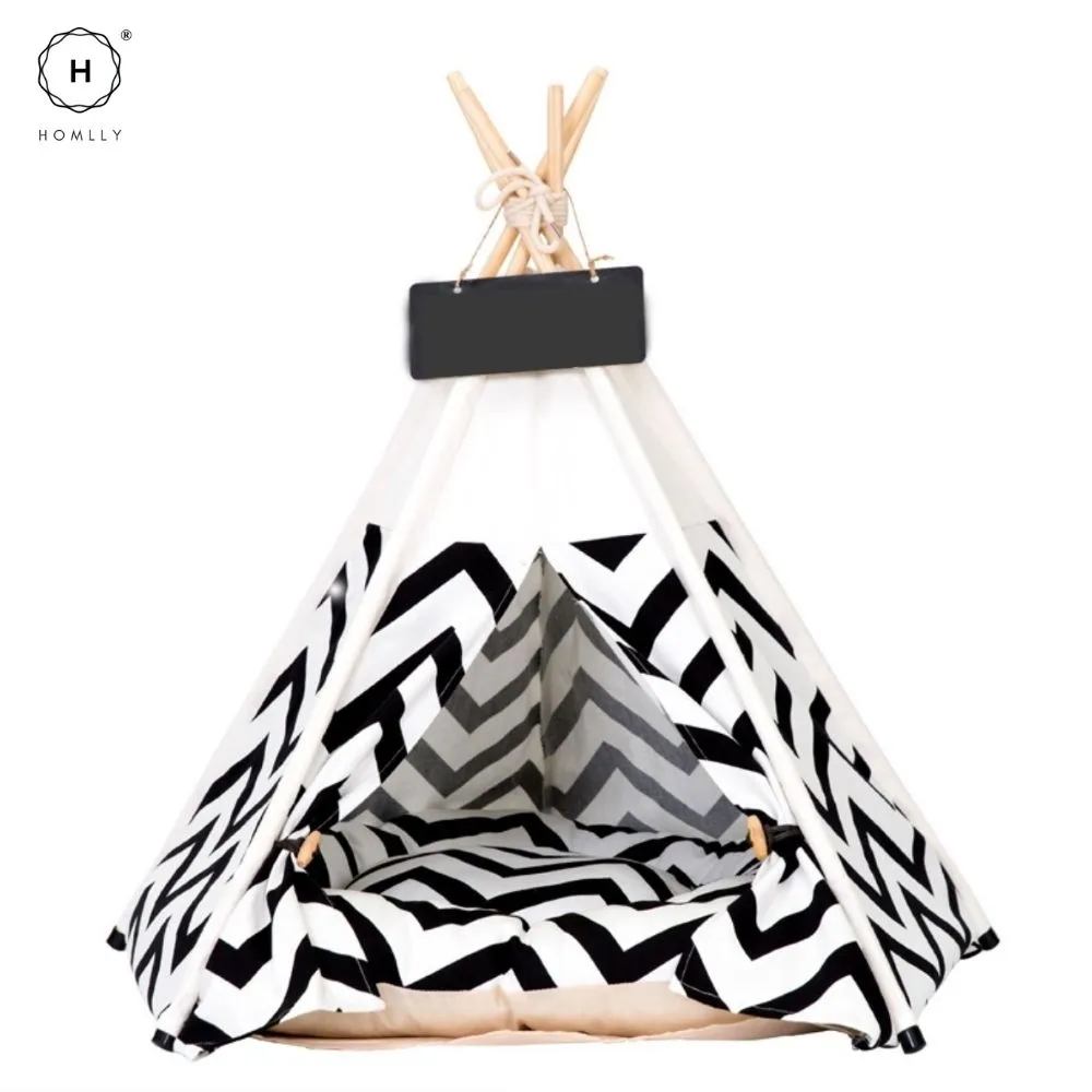 Homlly Kela Pet Teepee Dog (Puppy) & Cat Bed Tent
