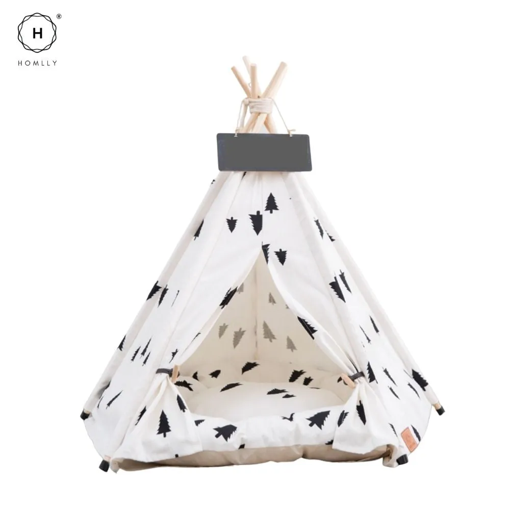 Homlly Kela Pet Teepee Dog (Puppy) & Cat Bed Tent