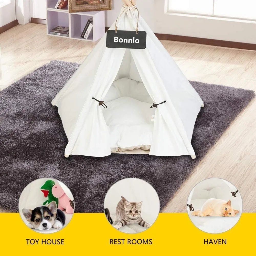 Homlly Kela Pet Teepee Dog (Puppy) & Cat Bed Tent
