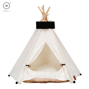 Homlly Kela Pet Teepee Dog (Puppy) & Cat Bed Tent