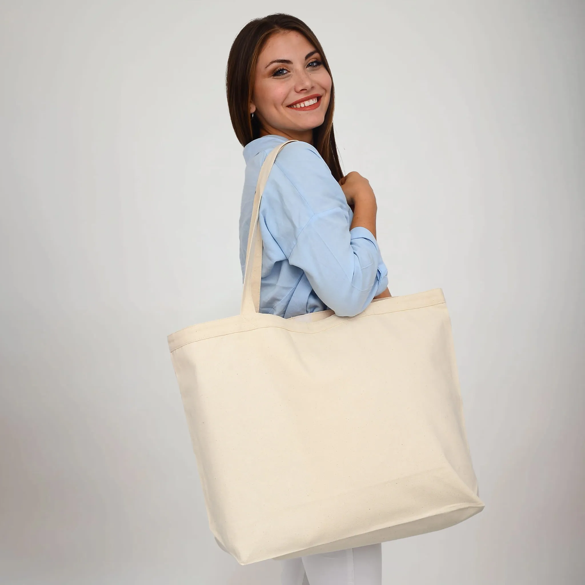Hook & Loop Jumbo Canvas Tote