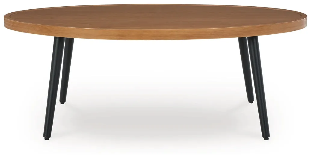 Horizon Hall Outdoor Sofa and 2 Chairs with Coffee Table