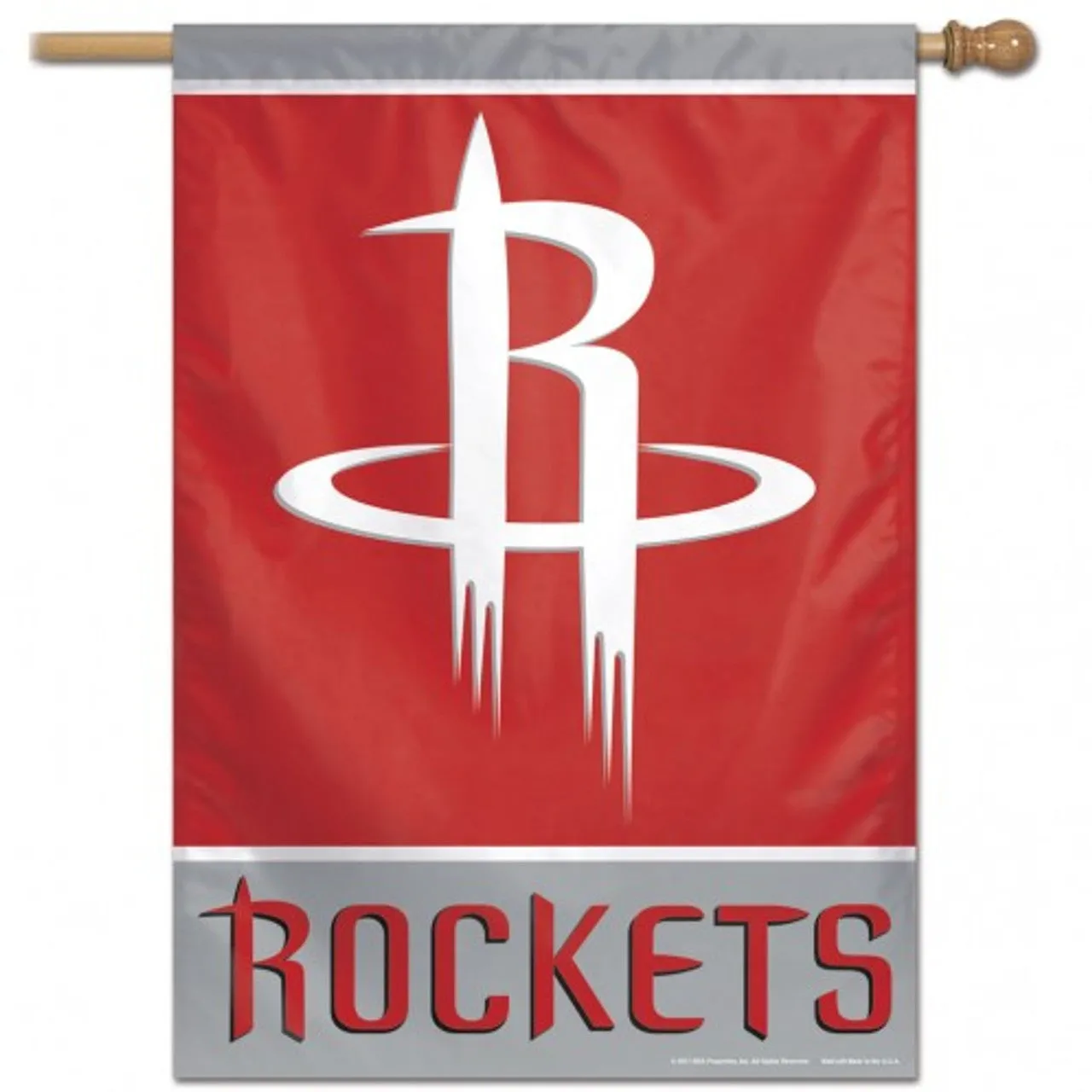Houston Rockets Banner 28x40 Vertical - Special Order
