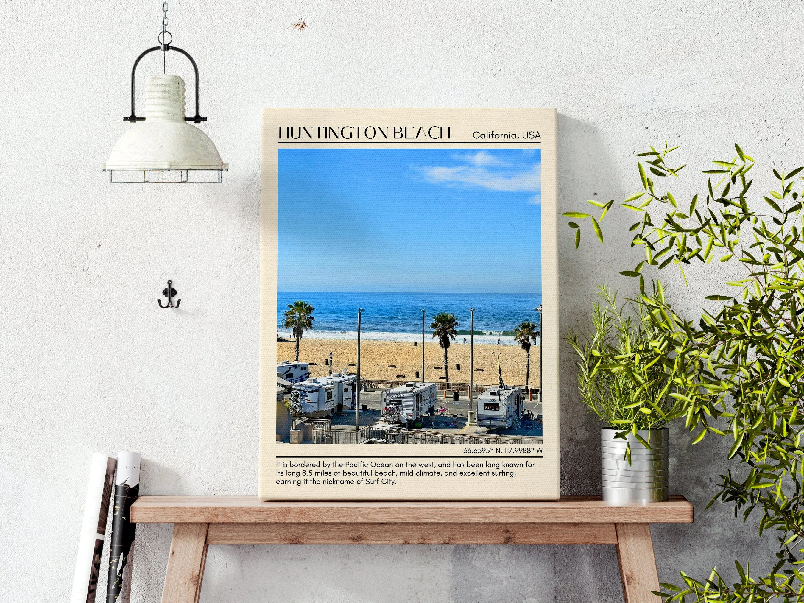 Huntington Beach Wall Art Canvas, California, USA