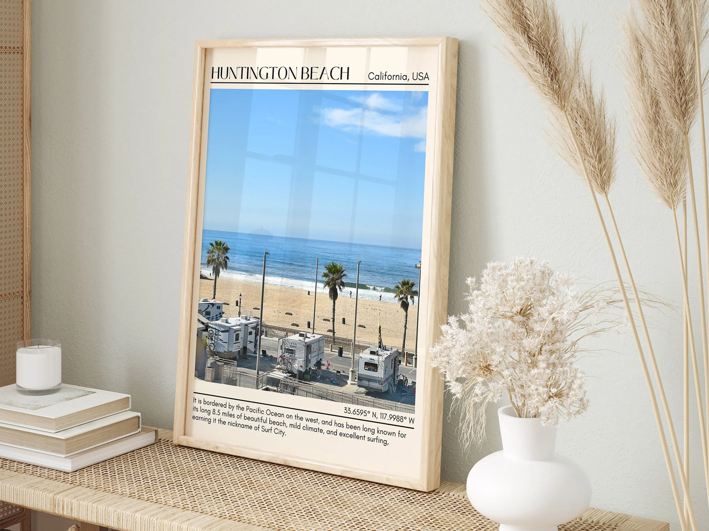 Huntington Beach Wall Art Canvas, California, USA
