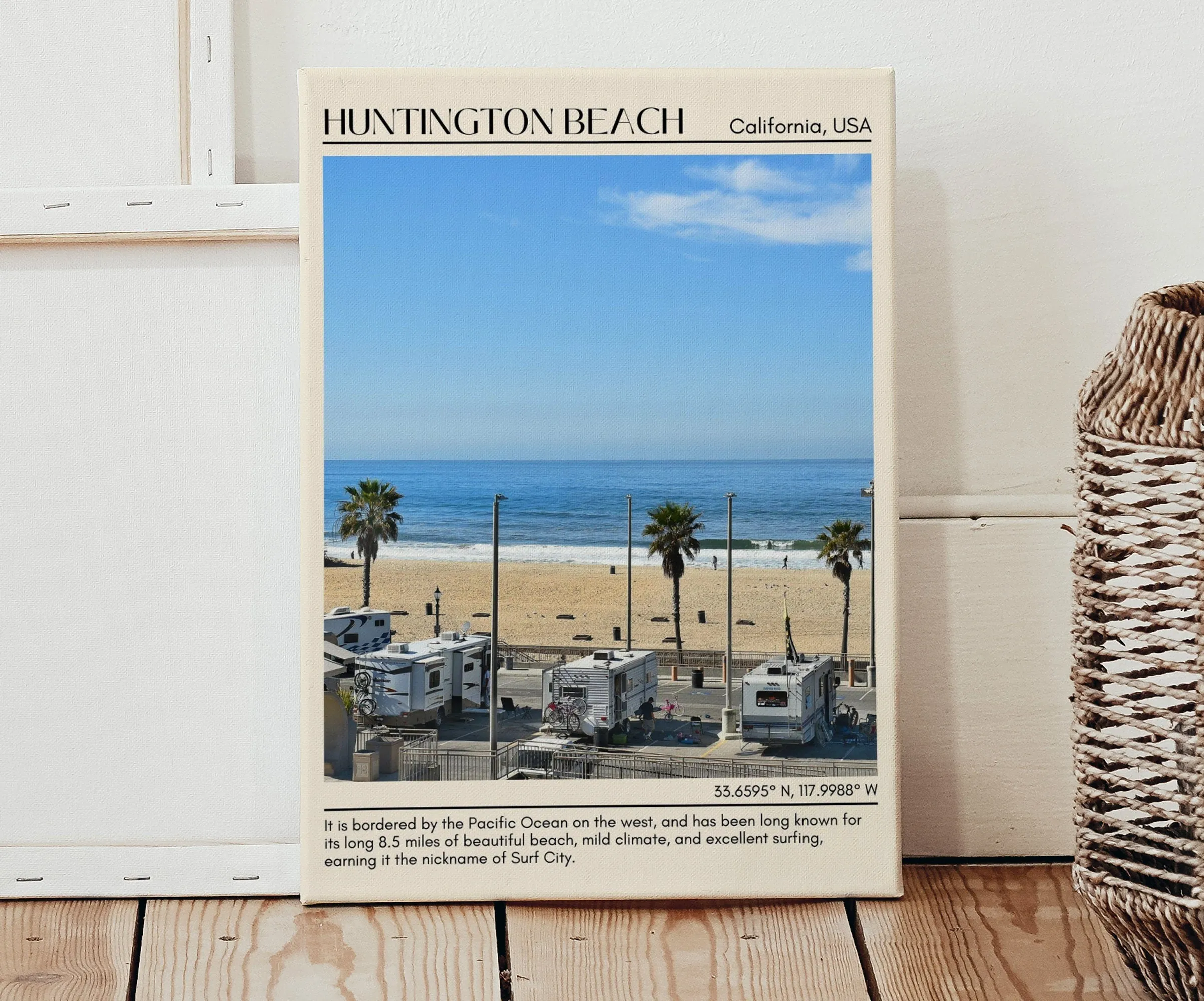 Huntington Beach Wall Art Canvas, California, USA