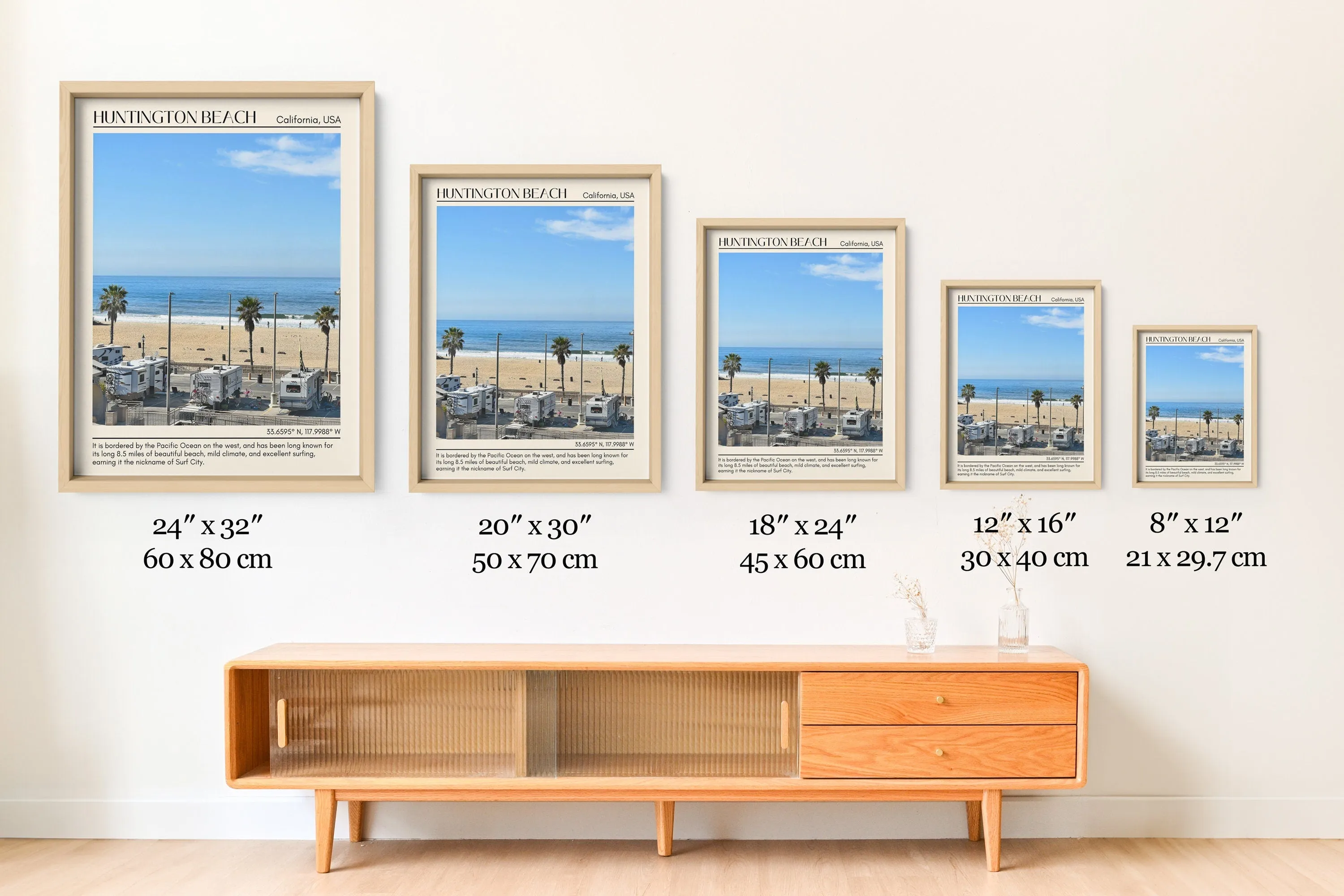 Huntington Beach Wall Art Canvas, California, USA