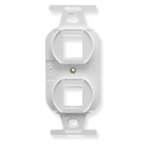 Icc Icc-ic107dpiwh Insert, Electrical, 2-port, White