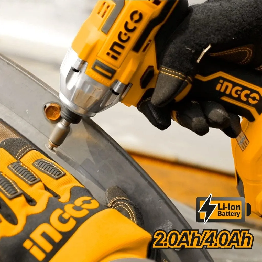 Ingco Lithium-Ion Cordless Impact Driver 20V 2.0Ah - CIRLI2002