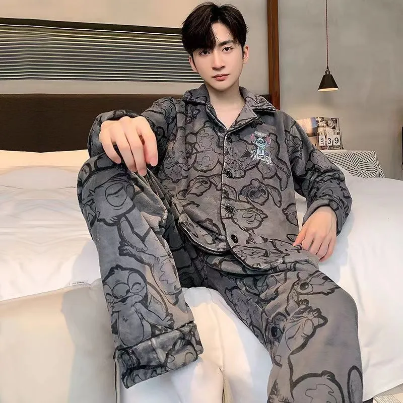 INSTOCK - New style pajamas for men in autumn and winter
