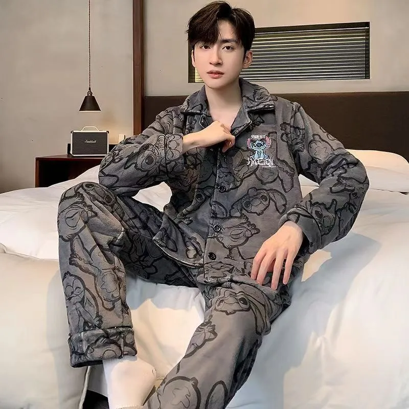 INSTOCK - New style pajamas for men in autumn and winter
