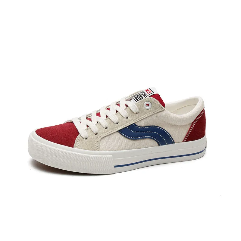 INSTOCK-Spring New Red Low-top Canvas Shoes