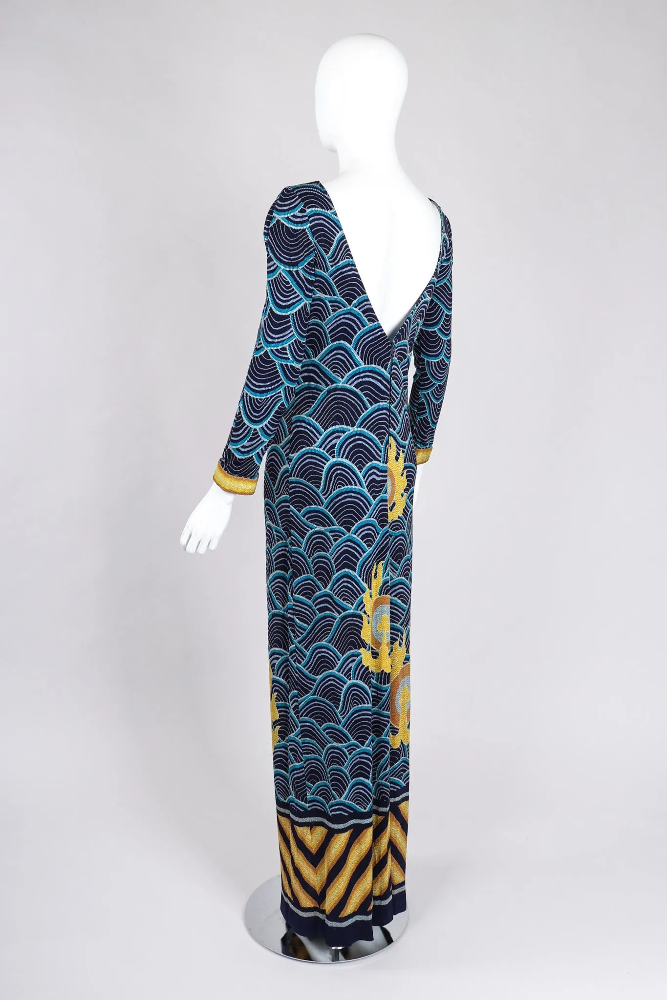 Japanese Silk Print Dress