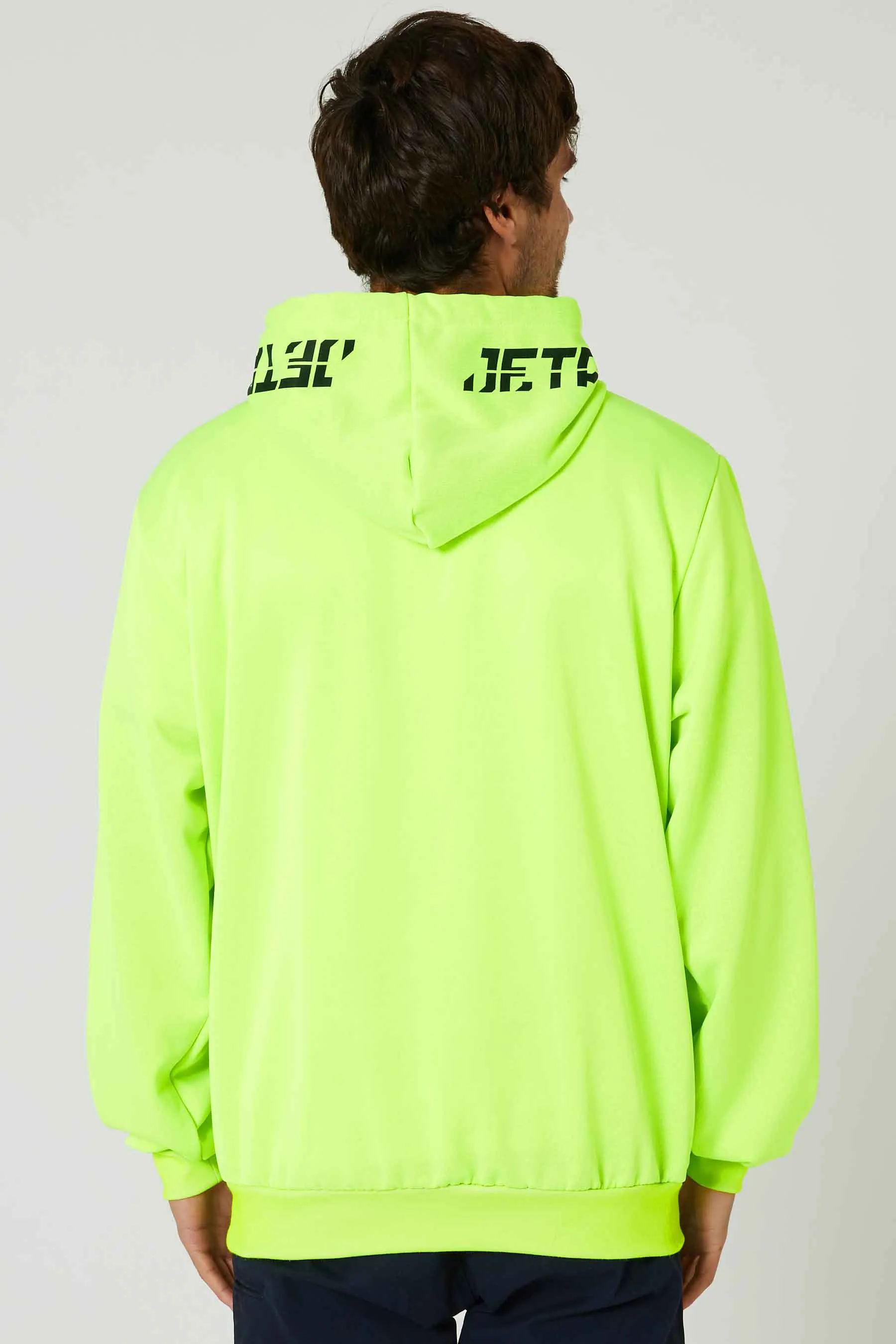 Jetpilot Sparked Mens Pullover Hoodie - Hi Vis Yellow