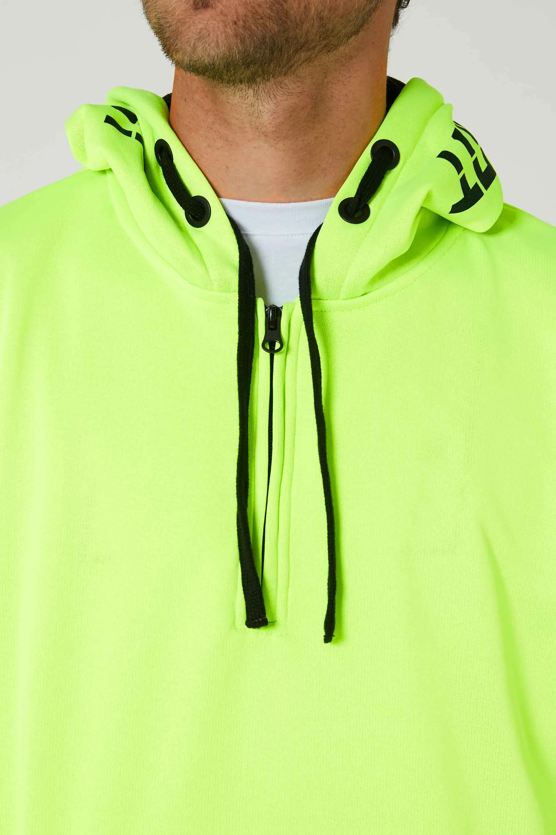 Jetpilot Sparked Mens Pullover Hoodie - Hi Vis Yellow