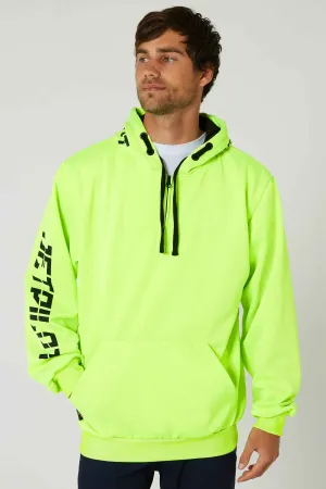 Jetpilot Sparked Mens Pullover Hoodie - Hi Vis Yellow