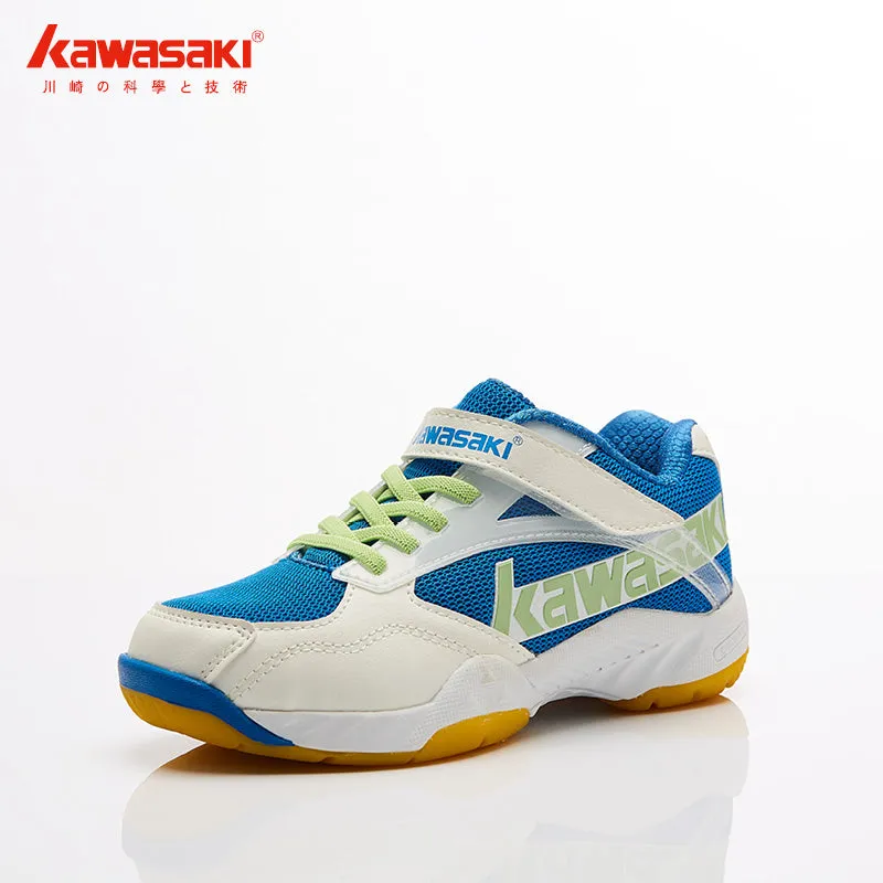 KAWASAKI KC-22 Children Badminton Shoes - White/Blue