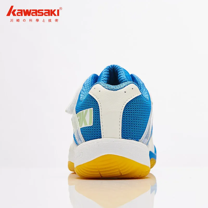 KAWASAKI KC-22 Children Badminton Shoes - White/Blue