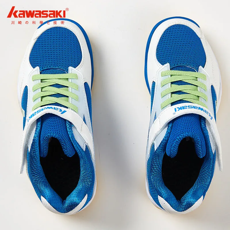 KAWASAKI KC-22 Children Badminton Shoes - White/Blue