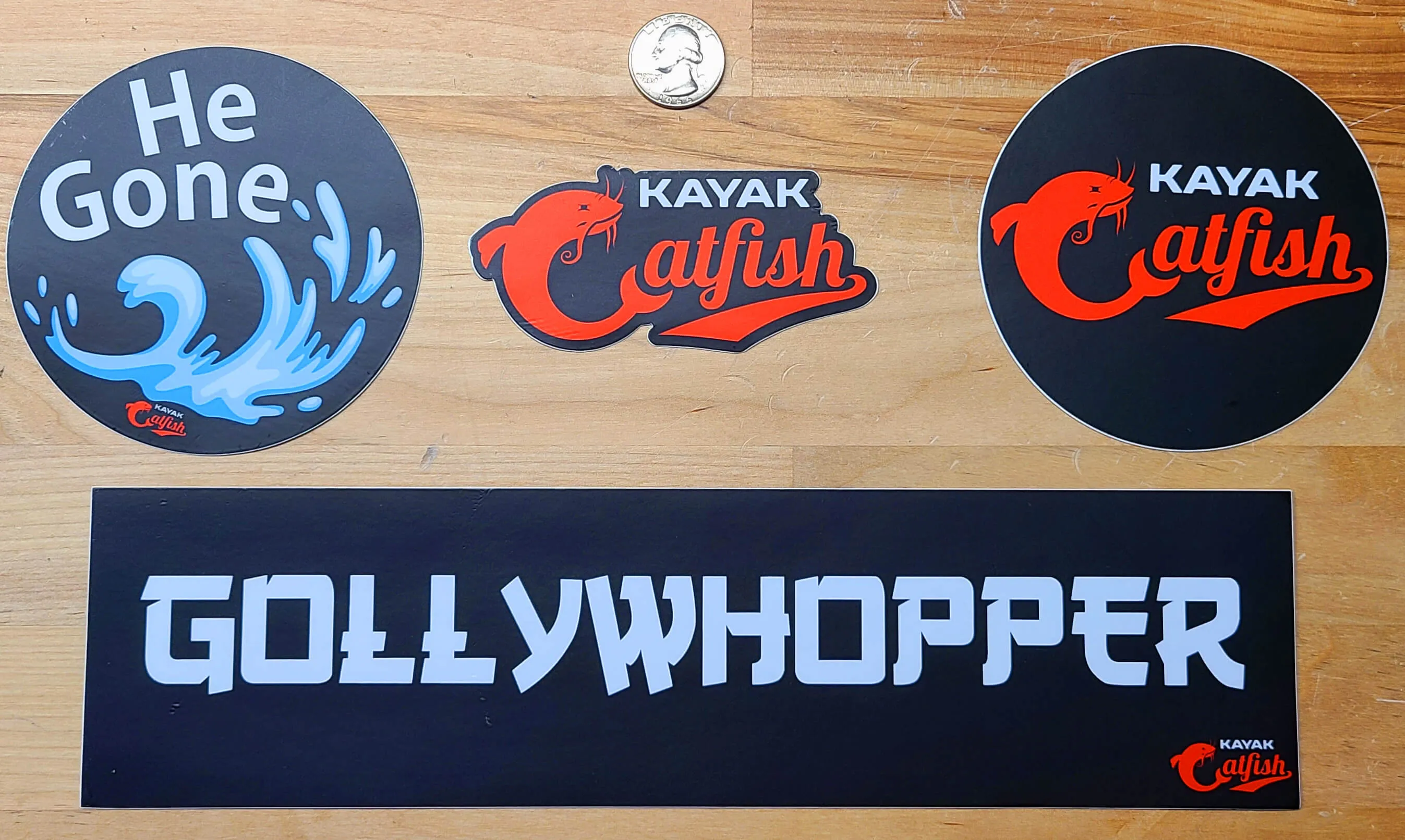 Kayak Catfish Durable Vinyl Decals