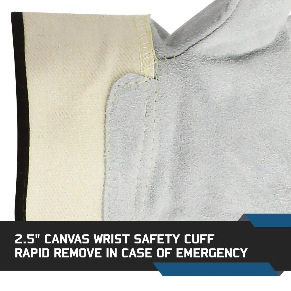 Kevlar-Stitched Short Cuff - Welding Gloves - 6 Pair