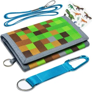 Kids Trifold Wallet for Boys Girls Ages 4-18