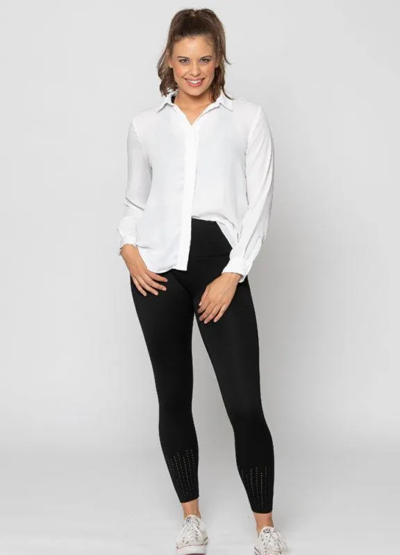 Laser Cut Smooth High Waisted Leggings