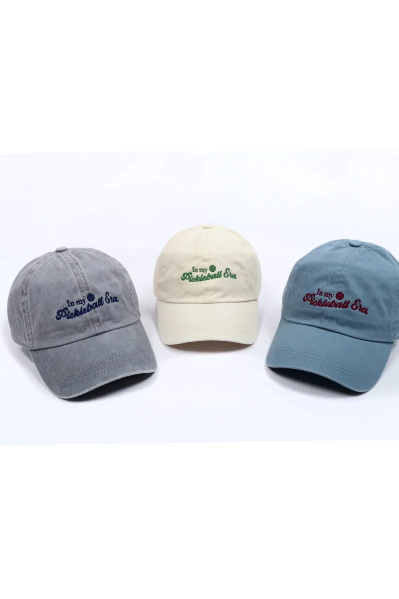 LCAP3299 - In My Pickleball Era Script Embroidered Baseball Cap