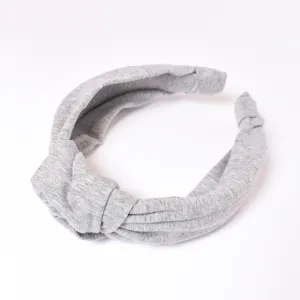 Leisure Collection Jersey Knotted Headband Headband - Heather Grey