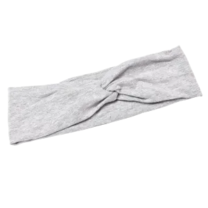 Leisure Collection Jersey Twist Headwrap - Heather Grey